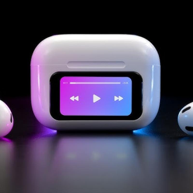 Airpods pro 2nd gen ANC with Touch Display screen